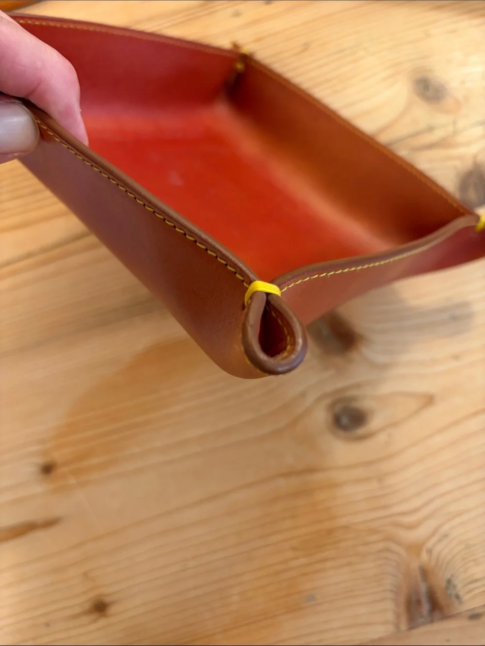 MASHBURN leather Handcrafted Valet Tray